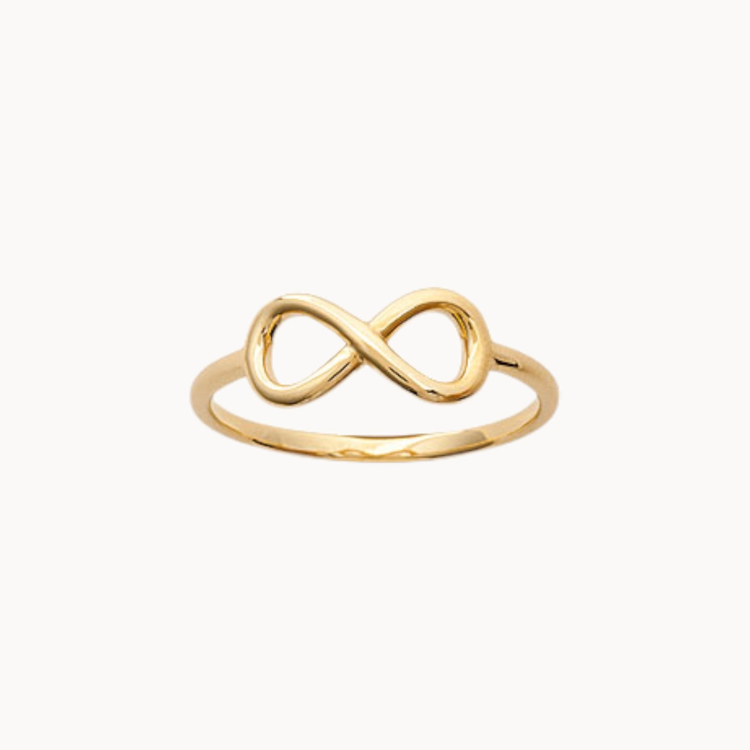 Bague fine Infinity plaqué or