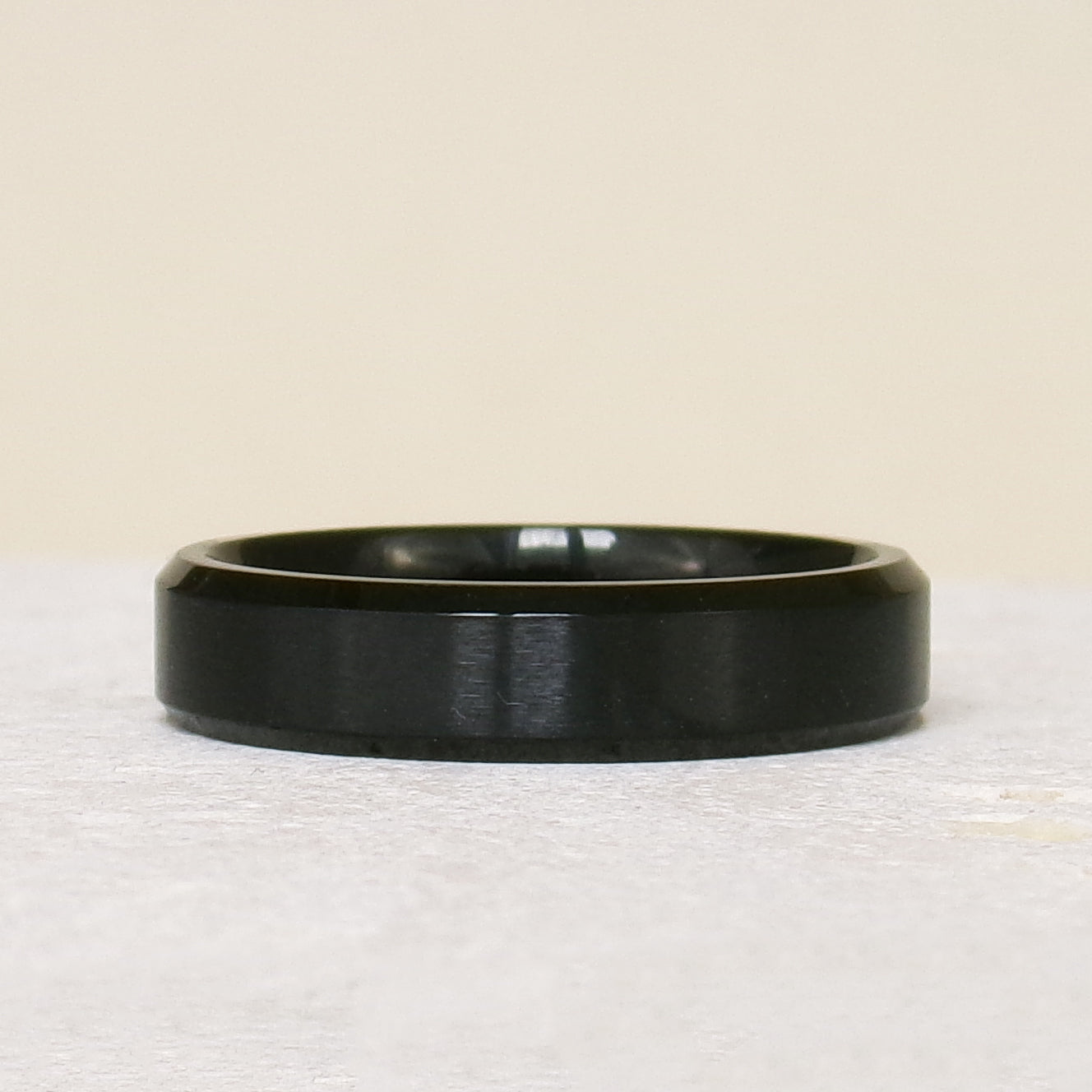 Bague Jules noire acier inoxydable