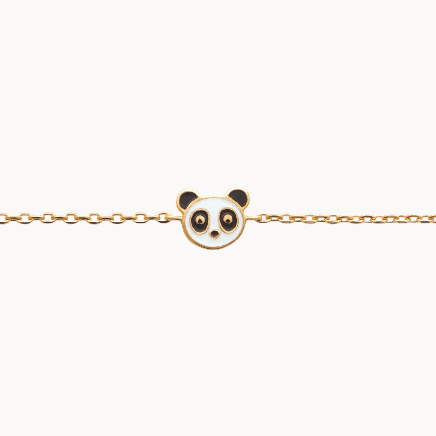 Bracelet Lola Panda plaqué or