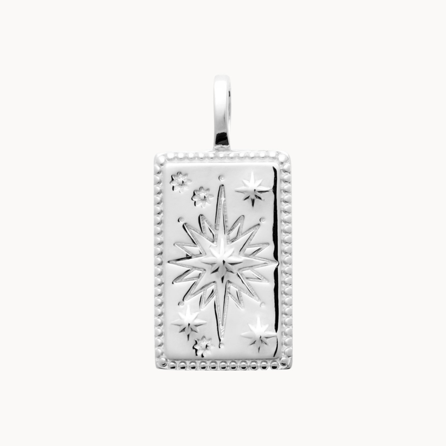 Pendentif Tarot Etoile scintillante argent à graver