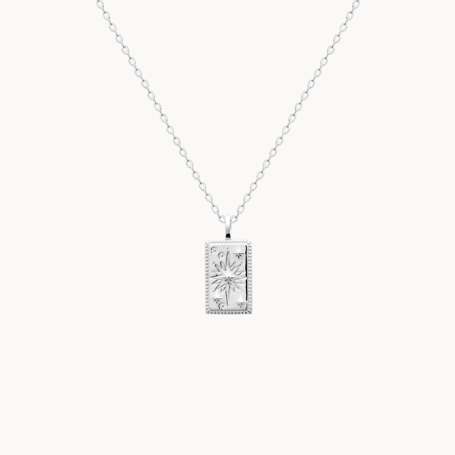 Pendentif Tarot Etoile scintillante argent à graver