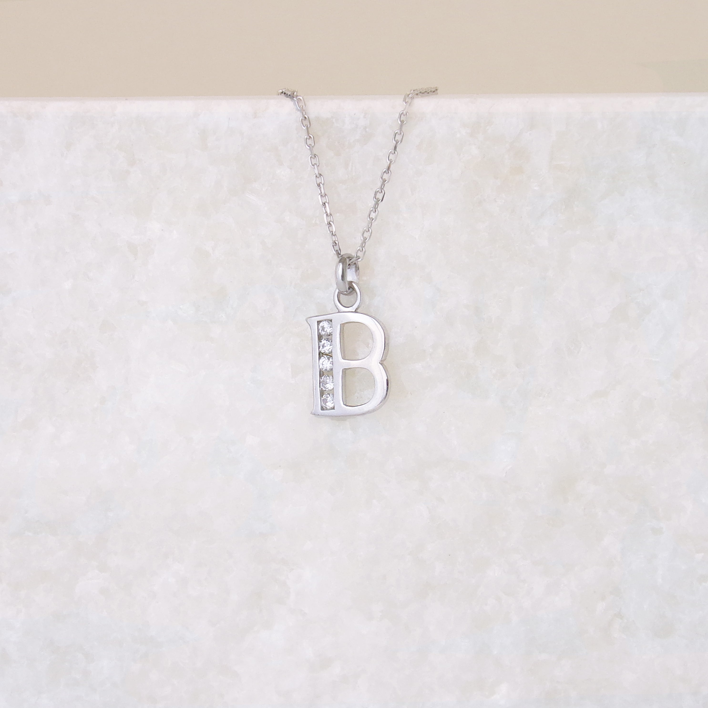 Pendentif Alphabet oxydes argent