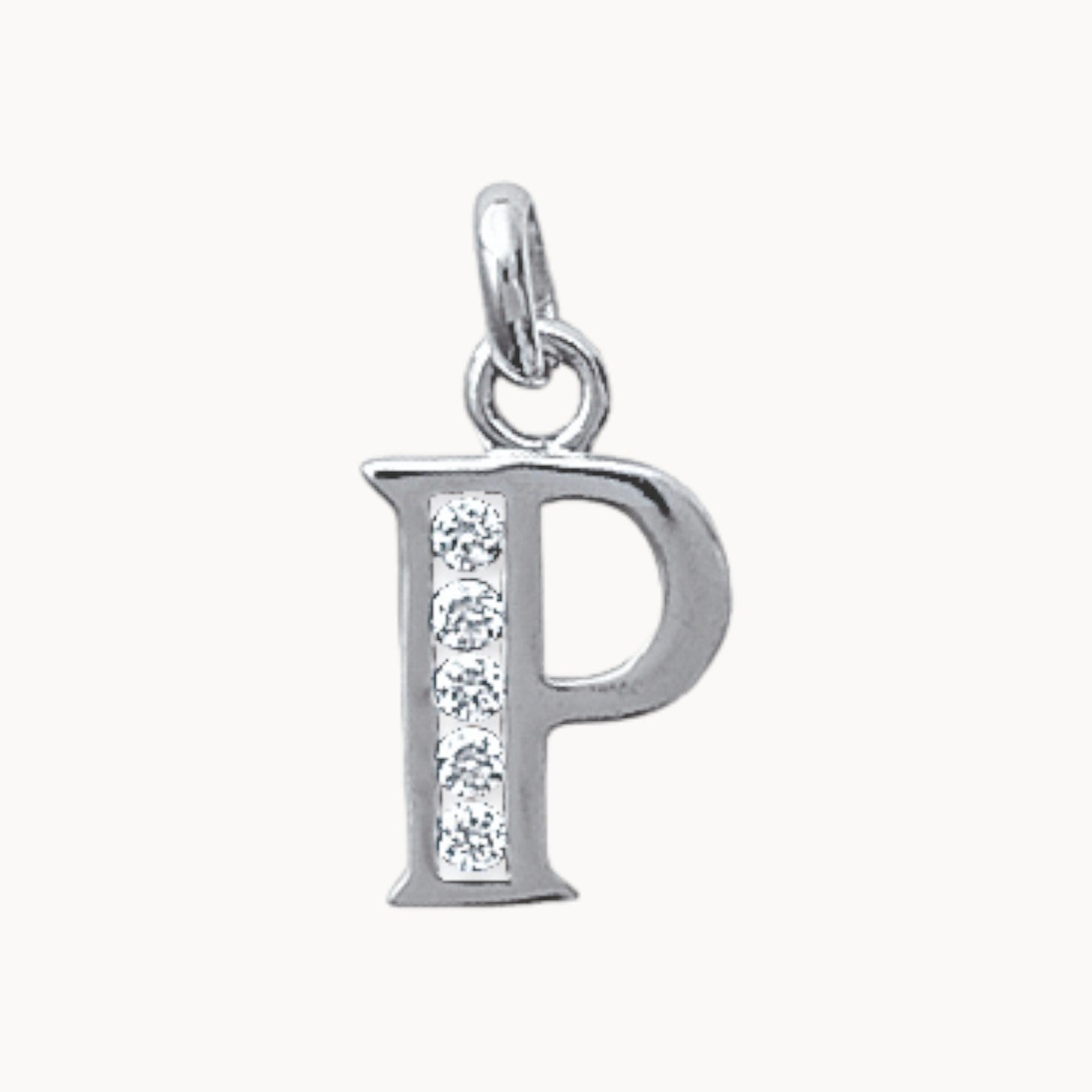 Pendentif Alphabet oxydes argent