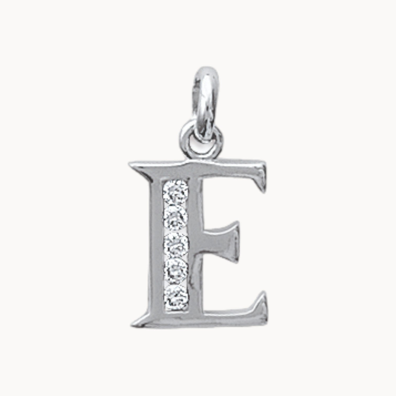 Pendentif Alphabet oxydes argent