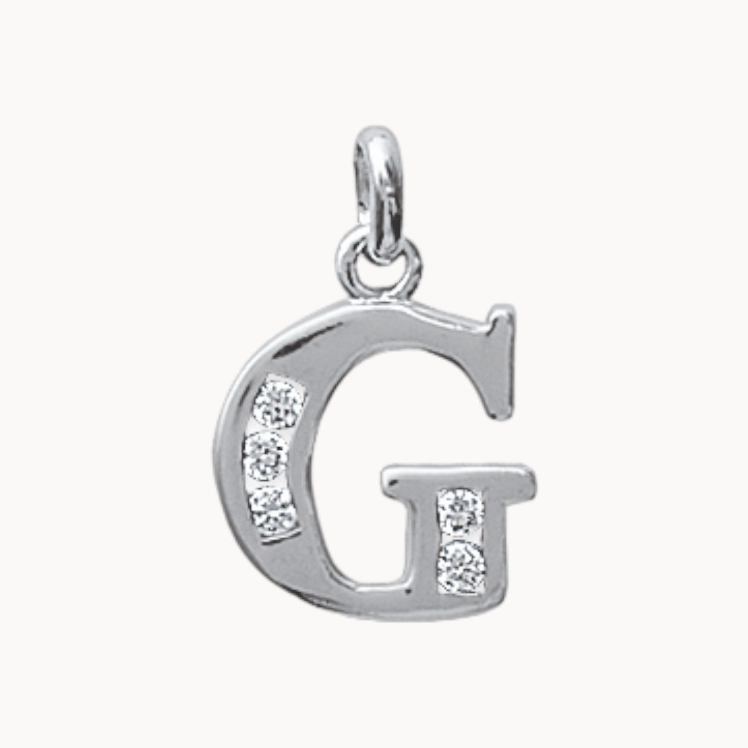 Pendentif Alphabet oxydes argent