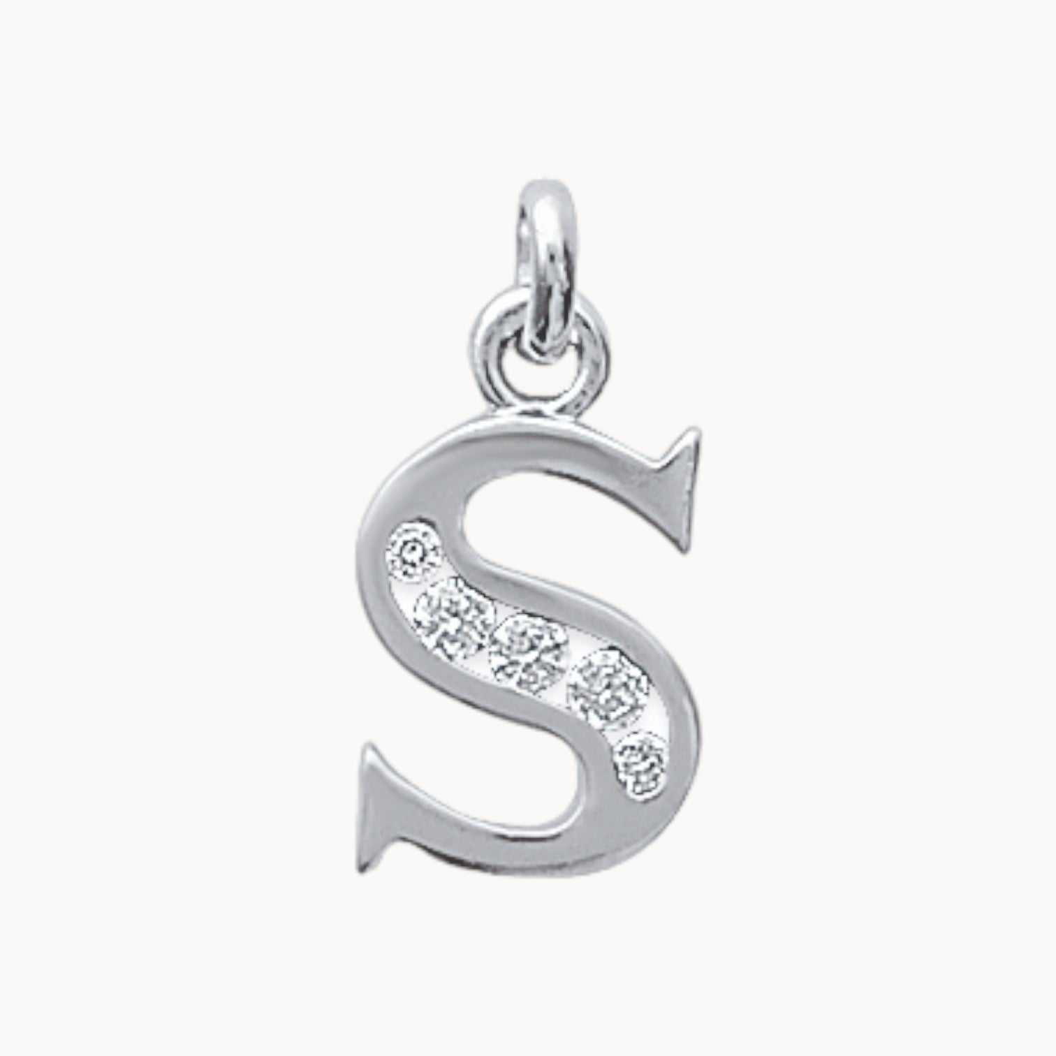 Pendentif Alphabet oxydes argent