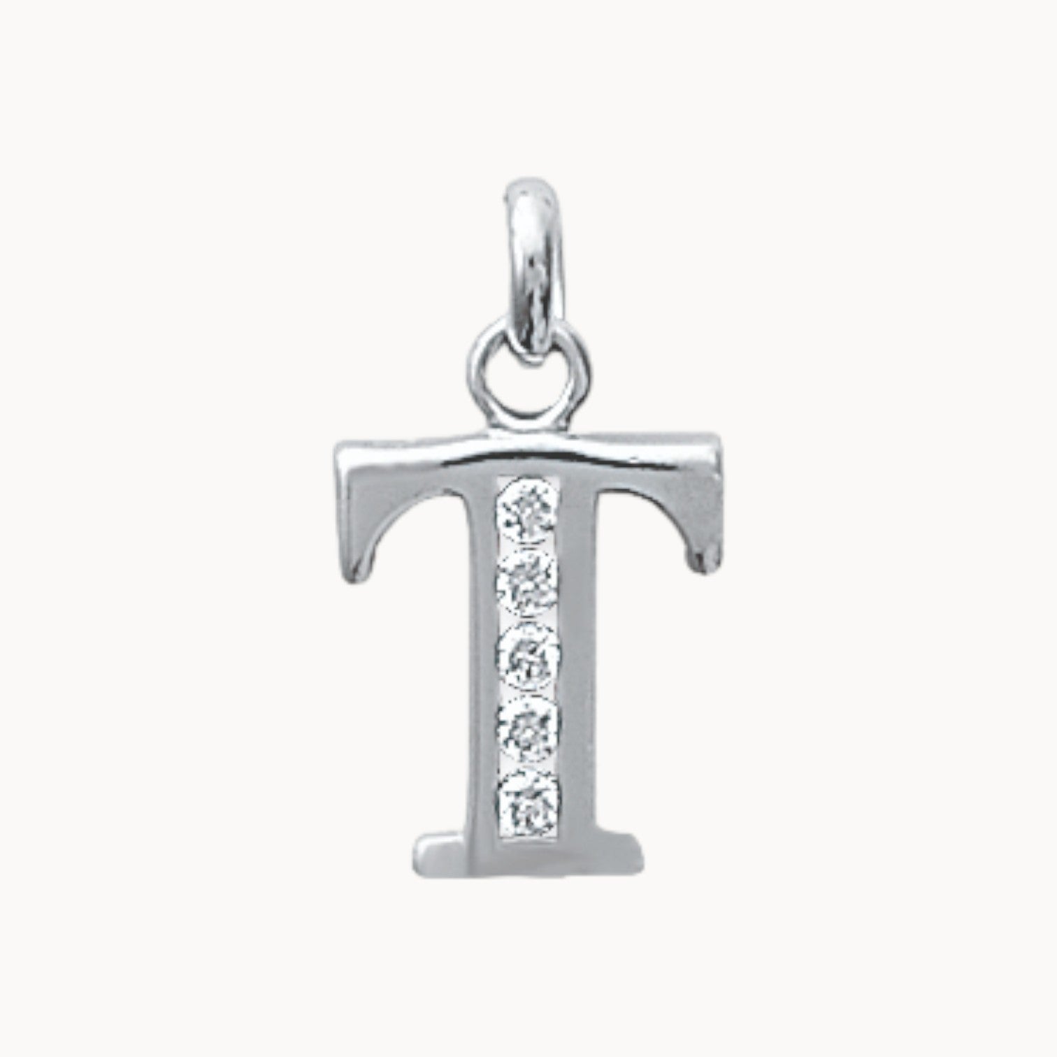 Pendentif Alphabet oxydes argent