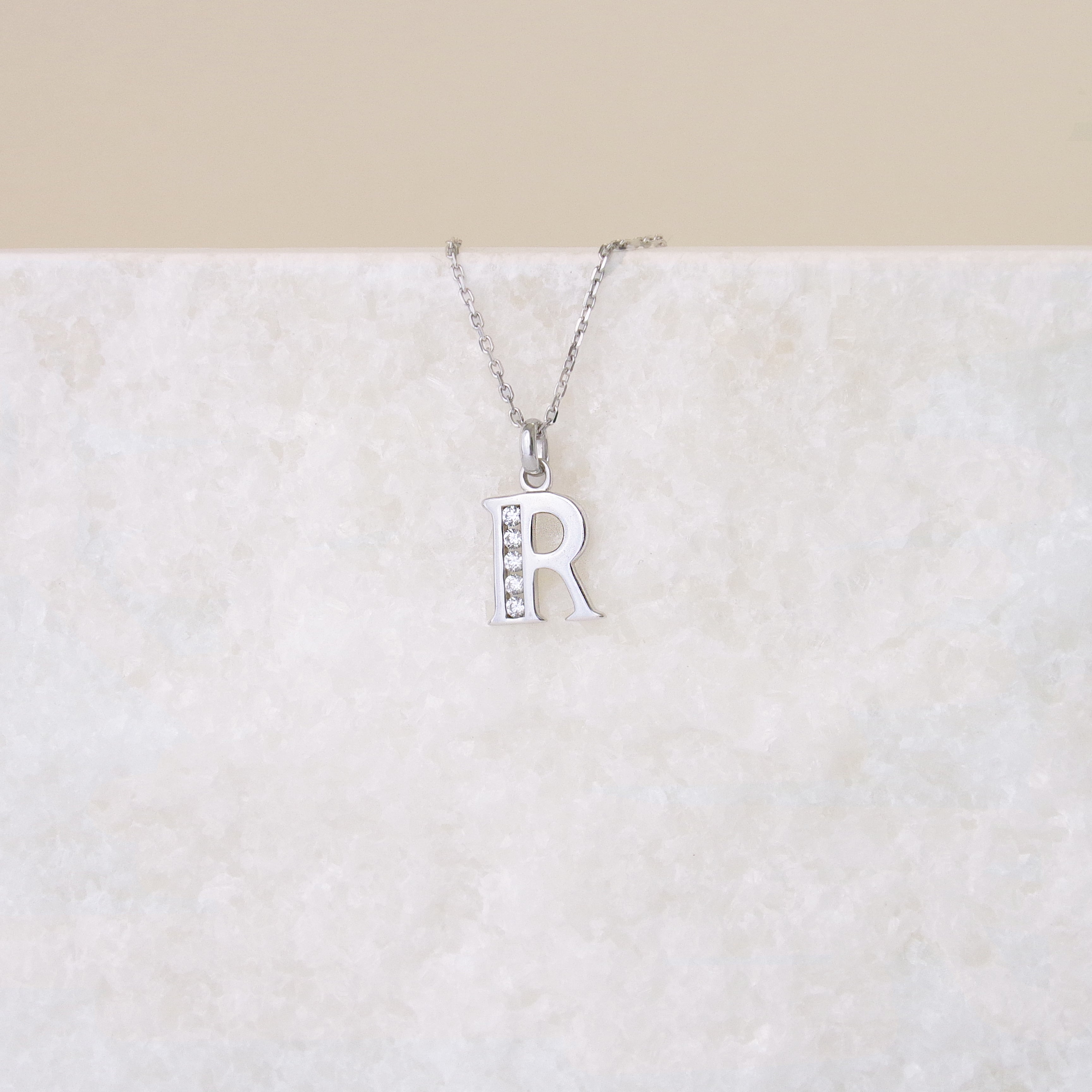 Pendentif Alphabet oxydes argent