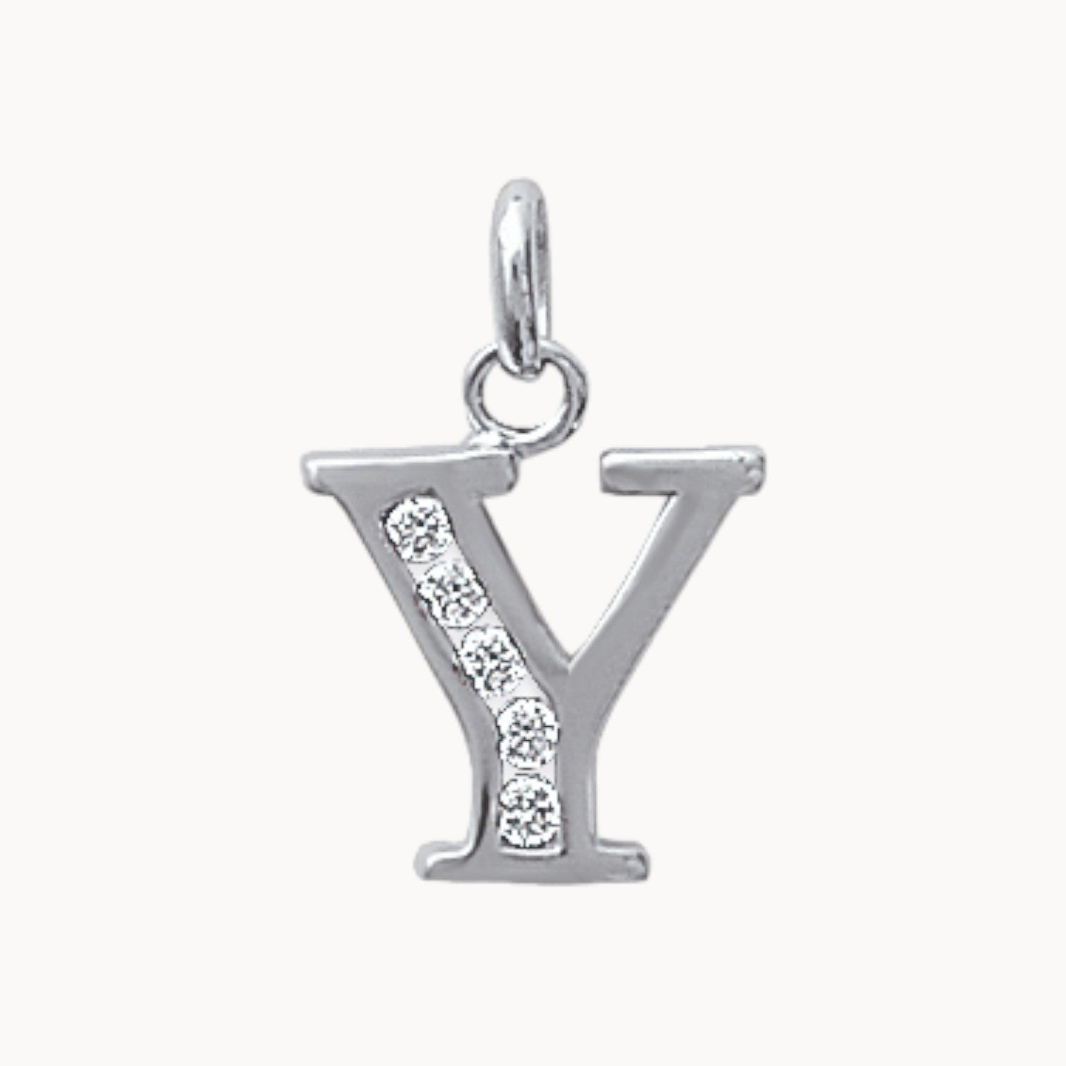 Pendentif Alphabet oxydes argent