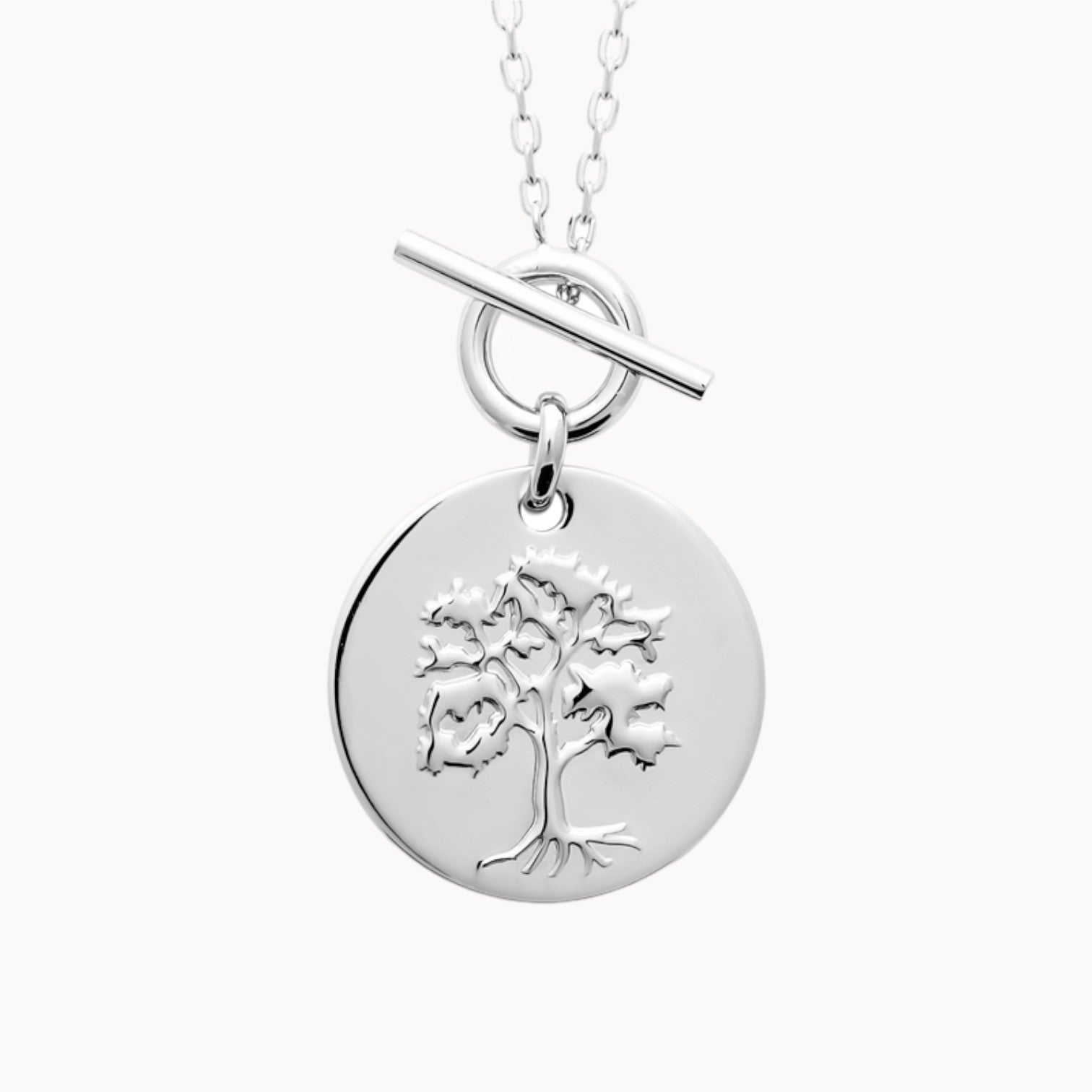 Collier pendentif arbre de vie à graver en argent 925 rhodié