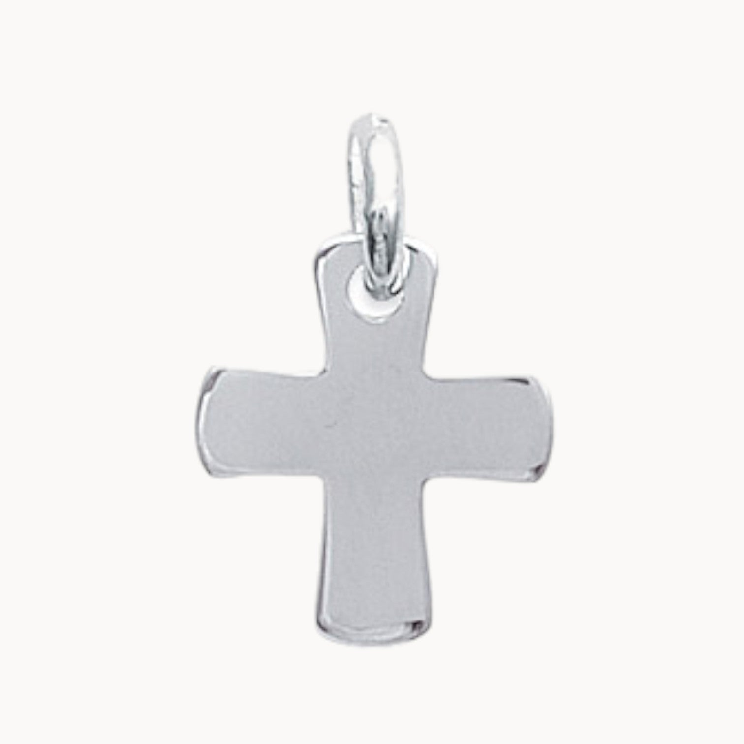 Pendentif Croix Stylisée 13mm à graver argent 925 rhodiée