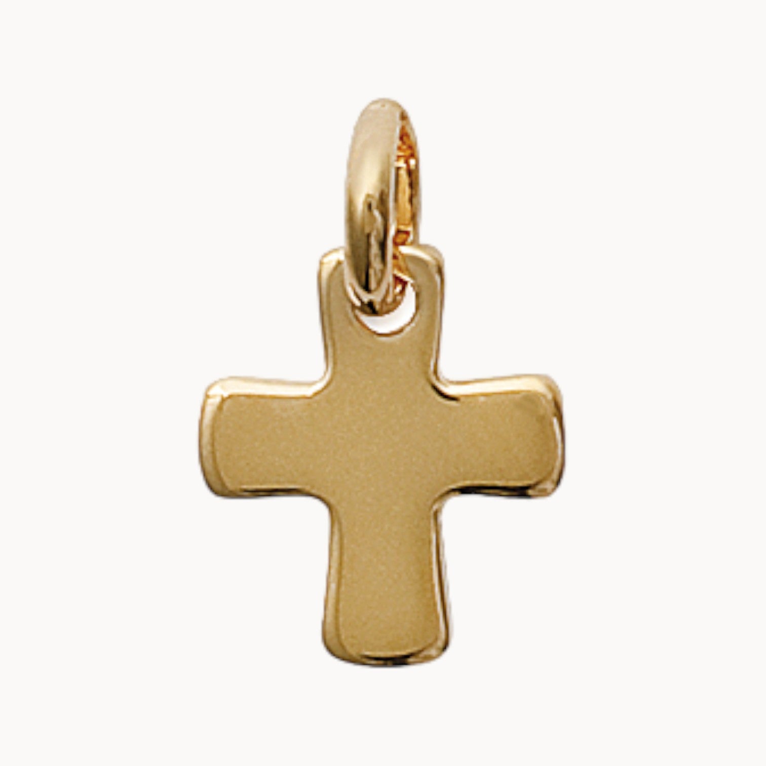 Pendentif Croix Stylisée 13mm à graver plaqué or 18 carats