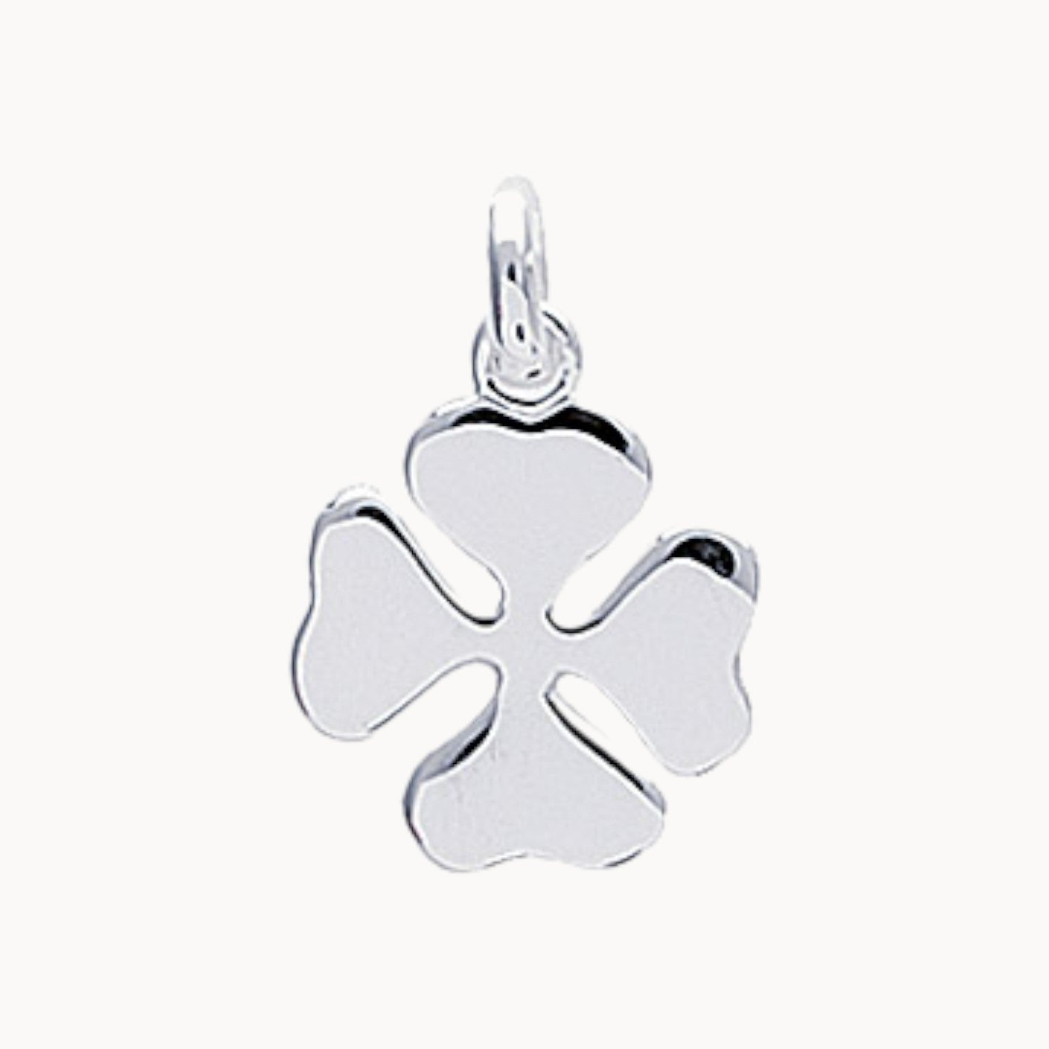 Pendentif Trèfle 13mm argent 925 rhodié